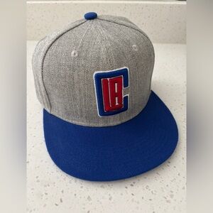 LA Clippers Gray and Blue Snapback Cap